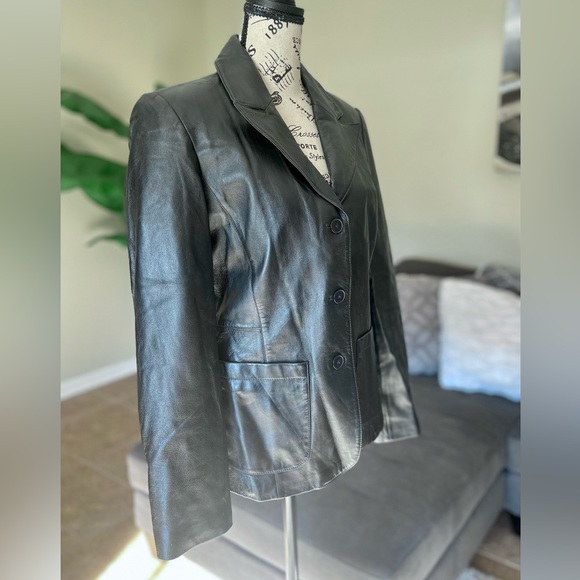 Vintage VS2 Genuine Leather Jacket, Woman’s Size Small, Black - Picture 2 of 6